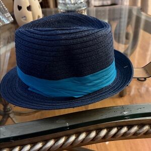 Stylish Blue Fedora Hat